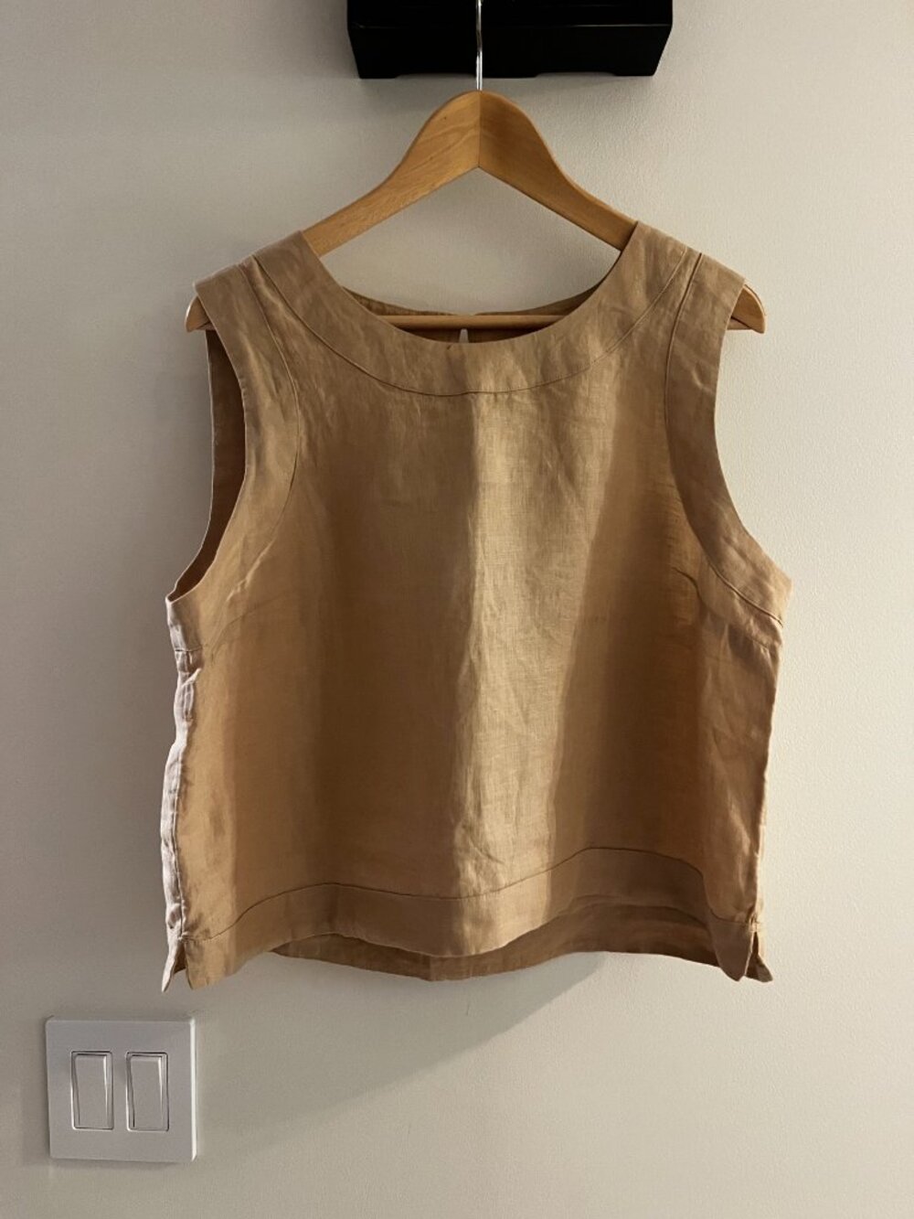 Talbots Haven Well Within Sleeveless Linen Top Size Large